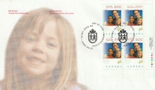 2000 Canada #1857 Boys and Girls Clubs of Canada (Lower Right Plate Block) FDC