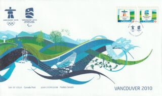 2009 Canada #2307A - 2307B Vancouver 2010 Emblem FDC
