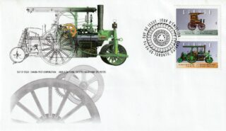 1996 Canada #1604a & 1604b Historic Land Vehicles - 4 FDC
