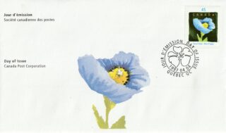 1997 Canada #1638 Blue Poppy by Claude A. Simard FDC