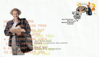 1997 Canada #1657 World Congress of the PTTI Labour Union FDC
