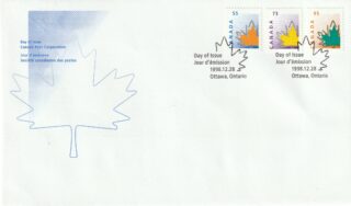 1998 Canada #1684 - 1686 Maple Leaf FDC
