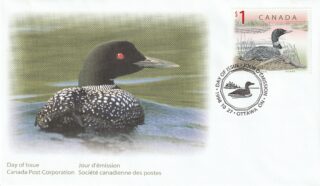 1998 Canada #1687 Loon FDC
