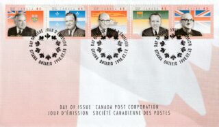 1998 Canada #1709a - 1709e Provincial Premiers FDC