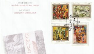 1998 Canada #1743 - 1746 The Automatistes FDC