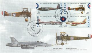 1999 Canada #1808a - 1808b & 1808e - 1808f Canadian Air Forces (1924 - 1999)FDC