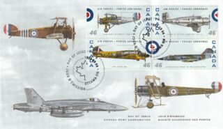 1999 Canada #1808i - 1808 j & 1808m - 1808n Canadian Air Forces (1924 - 1999) FDC
