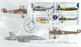 1999 Canada #1808k - 1808l & 1808o - 1808p Canadian Air Forces (1924 - 1999) FDC