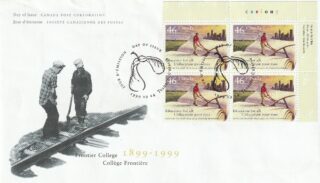 1999 Canada #1810 Frontier College farmer, open book FDC