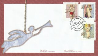 1999 Canada #1815 - 1817 Christmas (Victorian Angels) FDC