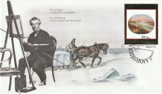 2000 Canada #1863 'The Artist at Niagara', by Cornelius Krieghoff FDC