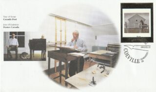2002 Canada #1945 Masterpieces of Canadian Art - 15 Church and Horse FDC