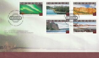 2002 Canada #1953a - 1953e Tourist Attractions FDC