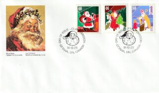 1991 Canada #1339 - 1341 Santa Claus FDC