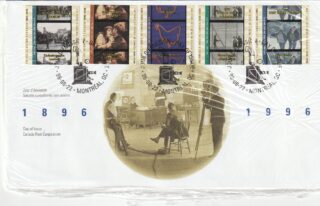 1996 Canada #1615a - 1616e Cinema in Canada FDC