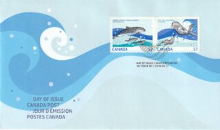 2010 Canada #2387c - 2387d Marine Life FDC