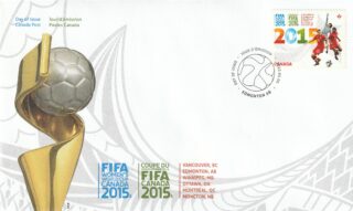 2015 Canada #2837 FIFA Women's World Cup Canada 2015 FDC