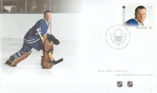 2015 Canada #2869 Great Canadian Goalies - Johnny Bower FDC