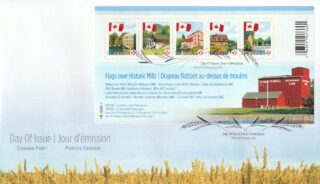 2010 Canada #2350 Flag Over Historic Mills FDC