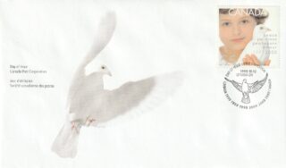 1999 Canada #1813 Millennium Issues (Dove) - Child and Dove of Peace FDC