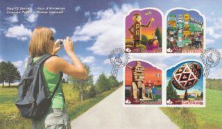 2009 Canada #2336a - 2336d Roadside Attractions - 1 FDC