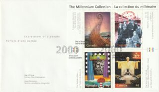 2000 Canada #1827 The Millennium Collection 10 - Canada's Cultural Fabric FDC