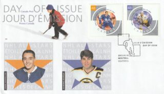 2003 Canada #1971a - 1971b Frank Mahovlich & Raymond Bourque FDC