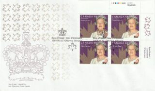 2003 Canada #1987 Queen Elizabeth II FDC