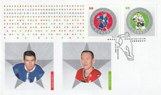 2005 Canada #2085c - 2085d Allan Stanley & Pierre Pilote FDC