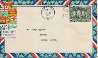 1927 Canada #142 Fathers of Confederation FDC (Eppstadt Cachet)