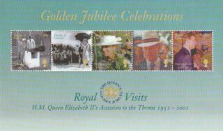 2002 Turks and Caicos Islands #1368 Reign of Queen Elizabeth II, 50th Anniversary