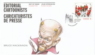 2021 Canada #3301 Editorial Cartoonists: Bruce MacKinnon FDC