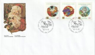 1992 Canada #1452 - 1454 Christmas (Personages) FDC