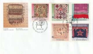 1993 Canada #1465a Hand-Crafted Textiles FDC