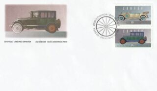 1993 Canada #1490e & 1490f Historic Land Vehicles - 1 FDC
