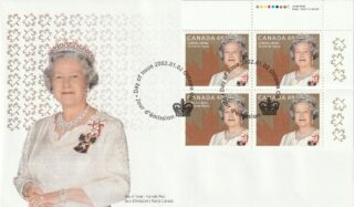 2002 Canada #1932 Queen Elizabeth II Golden Jubilee FDC