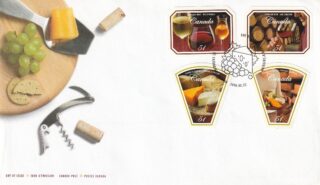 2006 Canada #2168 - 2171 Canadian Wine and Cheese FDC