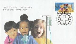 2004 Canada #2035 Montreal Children's Hospital: Teddy bears FDC