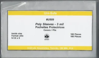 Uni-Safe U509 Poly Sleeves Package of 100