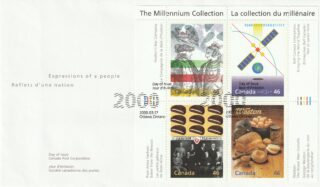 2000 Canada #1834 The Millennium Collection – 17 Enterprising Giants FDC