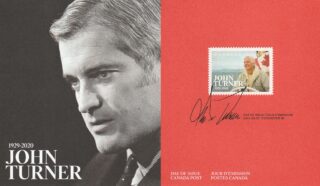 2021 Canada #3292 John Turner (1929-2020) FDC