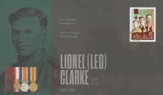 2021 Canada #3306 Valour Road Lionel (Leo) Clarke, VC FDC