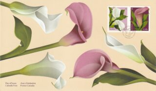 2022 Canada #3322 - 3323 Calla FDC