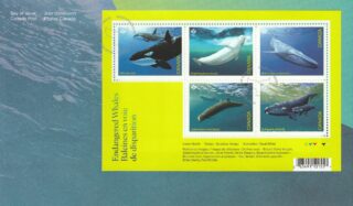 2022 Canada #3327 Endangered Whales FDC