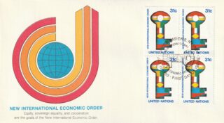 1980 United Nations New York #317 New International Economic Order FDC