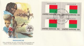 1980 United Nations New York #337 Flag of Madagascar FDC