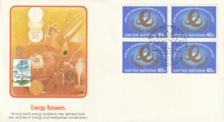 1981 United Nations New York #349 Conference on New and Renewable Sources of Energy - Conference Emblem FDC