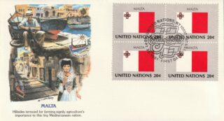 1981 United Nations New York #354 Flag of Malta FDC