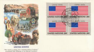 1981 United Nations New York #362 Flag of United States FDC