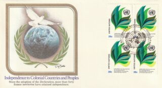 1982 United Nations New York #369 Independence of Colonial Countries and People FDC